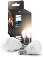 Philips Hue White Zestaw, 2x Inteligentna żarówka LED E14 5,7W