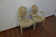 Piękne Dwa Fotele Ludwikowskie Ludwik XVI Francja