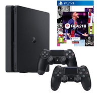 NAJNOWSZA KONSOLA PS4 SLIM SONY PLAYSTATION 4 500GB + 2x PAD | PEŁEN ZESTAW