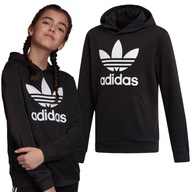 BLUZA DLA DZIEWCZYNKI ADIDAS Z KAPTUREM SPORTOWA BAWEŁNA R 176