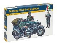 Motocykl wojskowy Zündapp KS 750 1:35, Italeri 0317