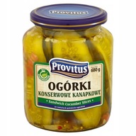 Ogórki konserwowe kanapkowe 680 g Provitus