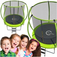 TRAMPOLINA dla DZIECI OGRODOWA PREMIUM 10FT 312cm SIATKA DRABINKA Osłona