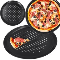 Plech na pizzu strúhaná forma na pečenie na pizzu pliešok podnos 32 cm