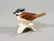 Figurka ptak sikorka czubatka design Goebel
