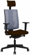 Ergonomiczny fotel biurowy obrotowy NAVIGO MESH FST BL brązowy Nowy Styl