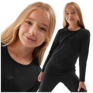 KOSZULKA z długim rękawem BLUZA 4F LONGSLEEVE junior 4FJAW23TLONF141 164