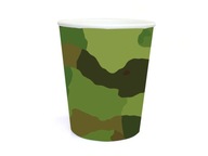 Papierové poháre Moro vojenská armáda 6ks