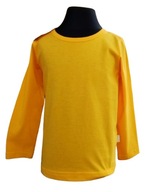 Blúzka T-shirt dlhý rukáv hladká jednofarebná Odolná bavlna Poľsko