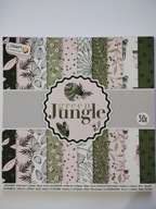 Remeselný papier Craft 50 listov Green Jungle