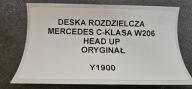 dashboard instrument panel MERCEDES C-class W206 HEAD UP original