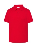 Koszulka polo krótki rękaw dziecięca JHK MGZ Red 3-4l 110-122 cm