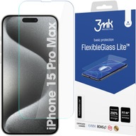 FOLIA SZKŁO HYBRYDOWE NA EKRAN 3MK FLEXIBLEGLASS LITE DO IPHONE 15 PRO MAX