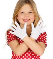 Biele detské rukavice