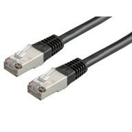 Kabel sieciowy LAN S/FTP Cat.5e RJ45 czarny 1m