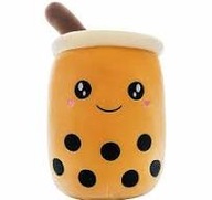 Kawaii Boba Plyšový vankúš 35 cm - hnedé bubble tea Deň detí