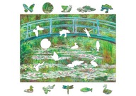 Drevené puzzle A4 Claude Monet "Japonský mostík"