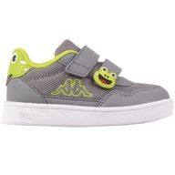 Buty dla dzieci Kappa PIO M Sneakers szaro-limonkowe 280023M 1633 26
