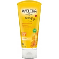 WELEDA Baby Calendula Šampón a telový čistiaci prostriedok pre bábätká 200 ml
