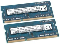 Pamięć RAM DDR3 2 x 4GB - 8GB 1600MHz 12800s PC3L