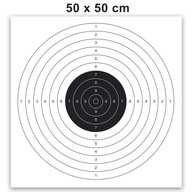 Tarcza strzelecka papierowa 50 x 50 cm 50 sztuk