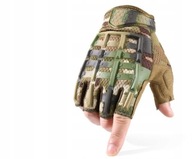 Taktyczne wojskowe rękawiczki bez palców ro L