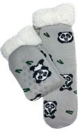 Ponožky Hrubé Sherpa Panda Comfy Moment Šedá Biela Čierna