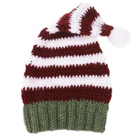 Świąteczna czapka zimowa unisex Elf, ciepła, dzianinowa