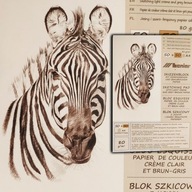 Blok szkicowy z papierem ekologicznym A4 zebra