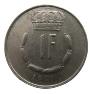 LUXEMBURG 1 FRANC 1981 JEAN GRAND DUC