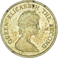 Moneta, Hong Kong, Elizabeth II, 10 Cents, 1982, R