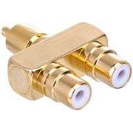 ELOSZTÓ ADAPTER 1xRCA- 2xRCA Y CINCH NAKAMICHI