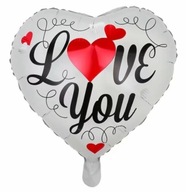 Balon foliowy serce I Love YOU 18” 61542 - Jasny