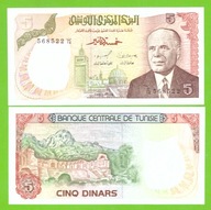 TUNEZJA 5 DINARS 1980 P-75 UNC