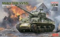 M4A3 76W VVSS Sherman Late Upgrade Version Full Interior 1:35 Rye Field