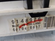 dials clock VOLVO V70 2.4 B 9148926