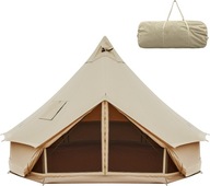 KingCamp Khan namiot kempingowy duży wodoszczelny piramidowy 4m 4m 2,5m