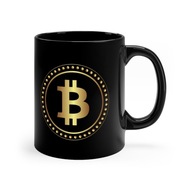 Kubek z motywem Bitcoin dla fana kjryptowalut
