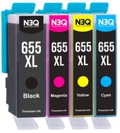 Atrament NEQ HP-655BCMY-1-NEQ pre HP čierna (black), červená (magenta), modrá (cyan), žltá (yellow)