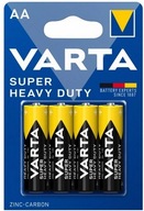 4x Bateria VARTA Super Heavy Duty AA R6