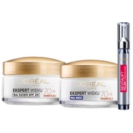 Zestaw LOREAL Ekspert Wieku 70+ krem do twarzy na dzień i noc Filler Serum