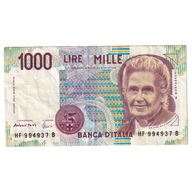 Banknot, Włochy, 1000 Lire, 1990, 1990-10-03, KM:1