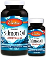 Carlson Labs Nórsky lososový olej 180+50kaps