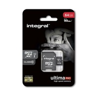 INTEGRAL KARTA PAMIĘCI MICRO SDXC 64GB ADAPTER C10