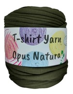 Włóczka T-SHIRT Yarn Opus Natura 100% recykling, przędza bawełniana, zieleń