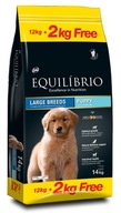 Equilibrio Pes šteňa veľké plemeno 12 kg + 2 kg (14 kg)