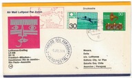 Niemcy 1974 Pierwszy Lot Monachium Paragwaj