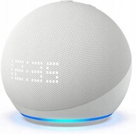 Amazon Echo Dot 5 z zegarem Glacier White