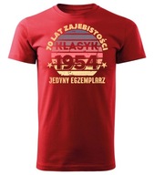 koszulka na 70 URODZINY PREZENT NA URODZINY rocznik 1954 tshirt - S