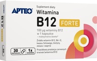 Vitamín B12 FORTE, 30 KAPSÚL Apteo